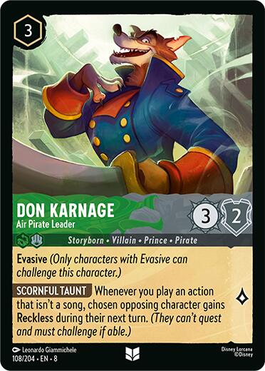 Disney Lorcana: Don Karnage - Air Pirate Leader card image