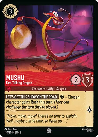 Disney Lorcana: Mushu - Fast-Talking Dragon card image