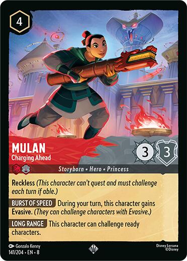 Disney Lorcana: Mulan - Charging Ahead card image