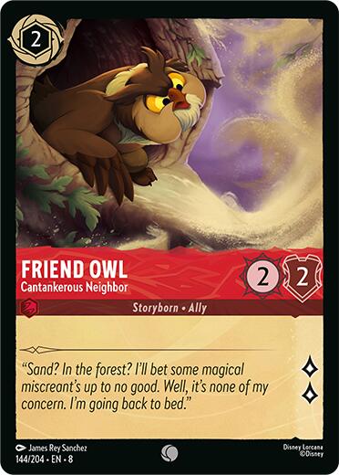 Disney Lorcana: Friend Owl - Cantankerous Neighbor card image
