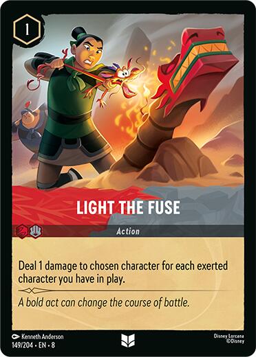 Disney Lorcana: Light the Fuse card image