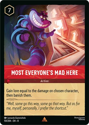 Disney Lorcana: Most Everyone's Mad Here card image