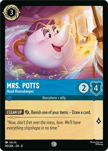 Disney Lorcana: Mrs.Potts - Head Housekeeper card image