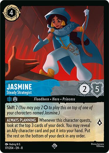 Disney Lorcana: Jasmine - Steady Strategist card image