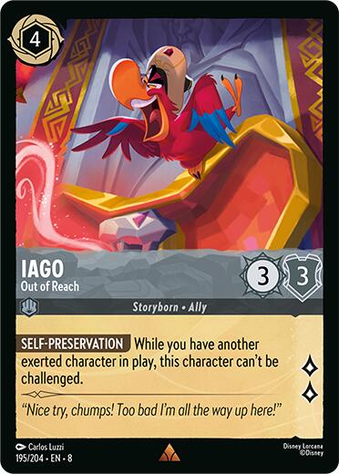 Disney Lorcana: Iago - Out of Reach card image