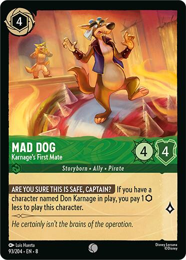 Disney Lorcana: Mad Dog - Karnage's First Mate card image