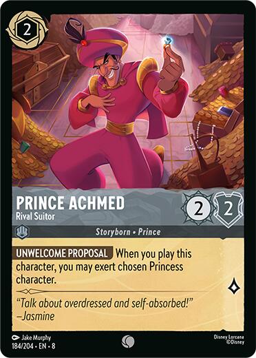 Disney Lorcana: Prince Achmed - Rival Suitor card image