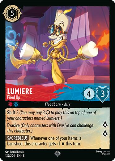 Disney Lorcana: Lumiere - Fired Up card image