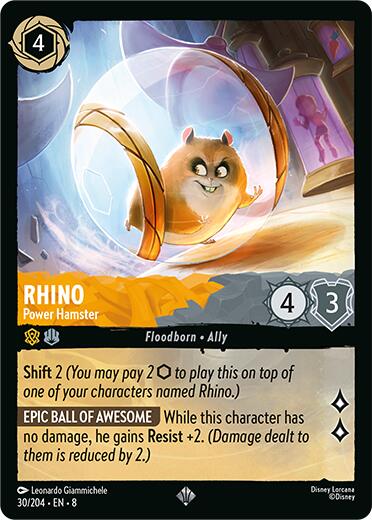 Disney Lorcana: Rhino - Power Hamster card image