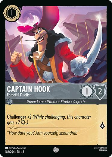 Disney Lorcana: Captain Hook - Forceful Duelist card image