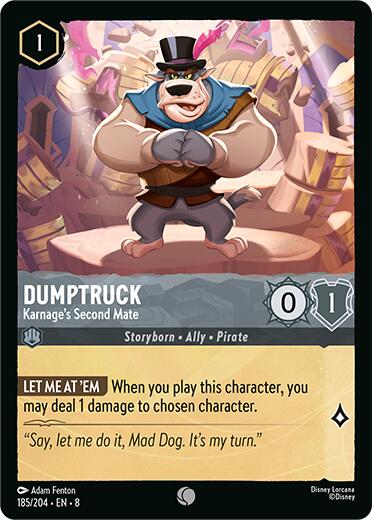 Disney Lorcana: Dumptruck - Karage's Second Mate card image