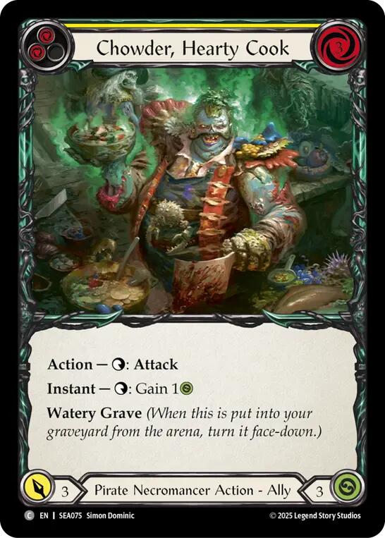 Flesh and Blood TCG: Chowder, Hearty Cook image