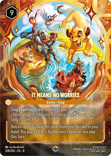 Disney Lorcana: It Means No Worries (Enchanted) card image