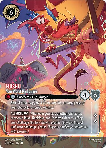 Disney Lorcana: Mushu - Your Worst Nightmare (Enchanted) card image