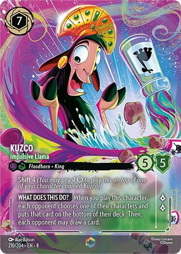 Disney Lorcana: Kuzco - Impulsive Llama (Enchanted) card image
