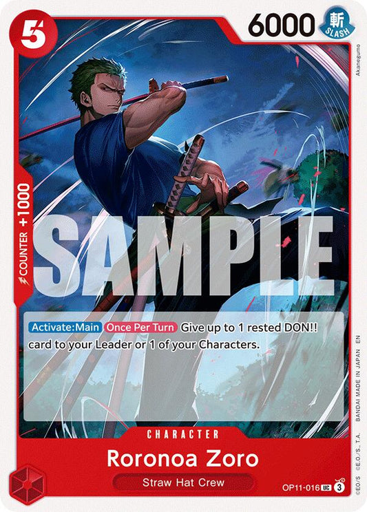 One Piece Card Game: Roronoa Zoro card image