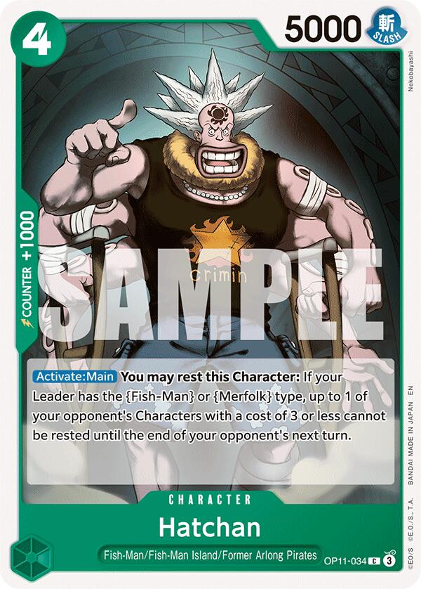 One Piece Card Game: Hatchan card image