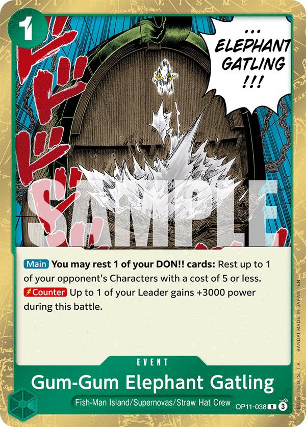 One Piece Card Game: Gum-Gum Elephant Gatling card image