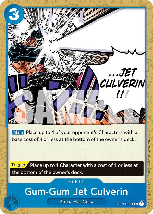 One Piece Card Game: Gum-Gum Jet Culverin card image