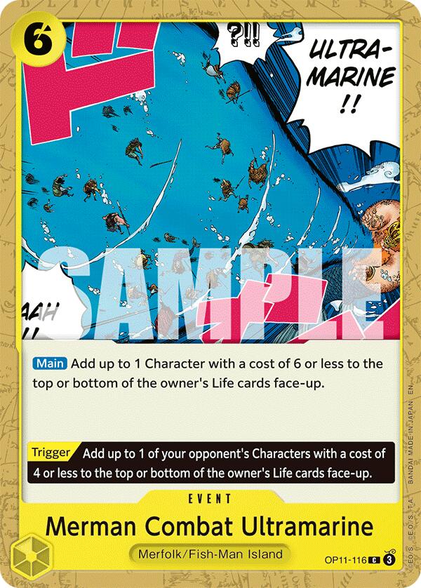 One Piece Card Game: Merman Combat Ultramarine card image
