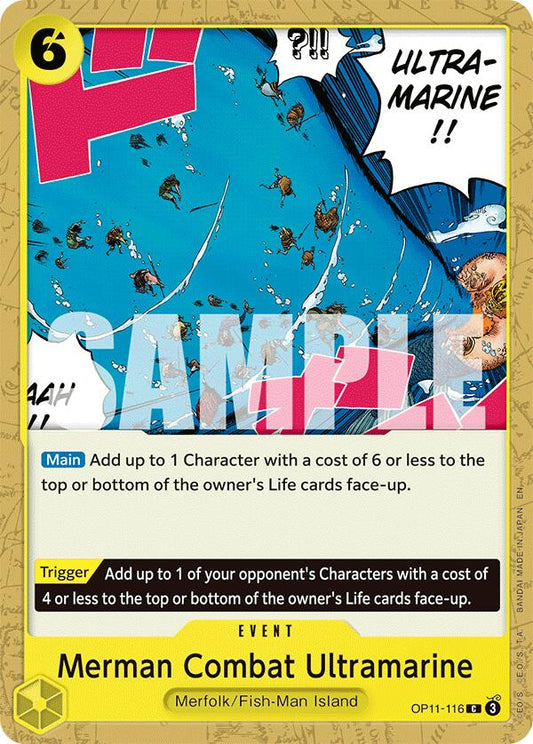 One Piece Card Game: Merman Combat Ultramarine card image