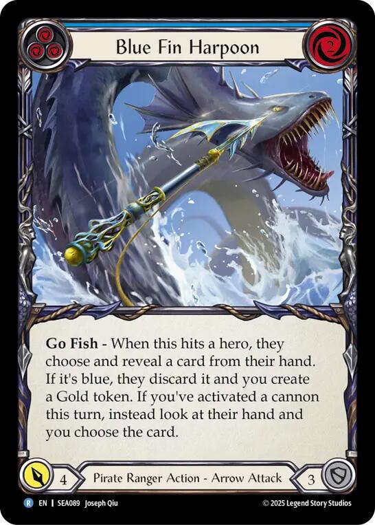 Flesh and Blood TCG: Blue Fin Harpoon image