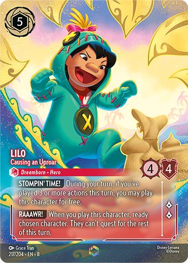 Disney Lorcana: Lilo - Causing an Uproar (Enchanted) card image