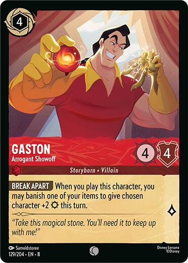 Disney Lorcana: Gaston - Arrogant Showoff card image