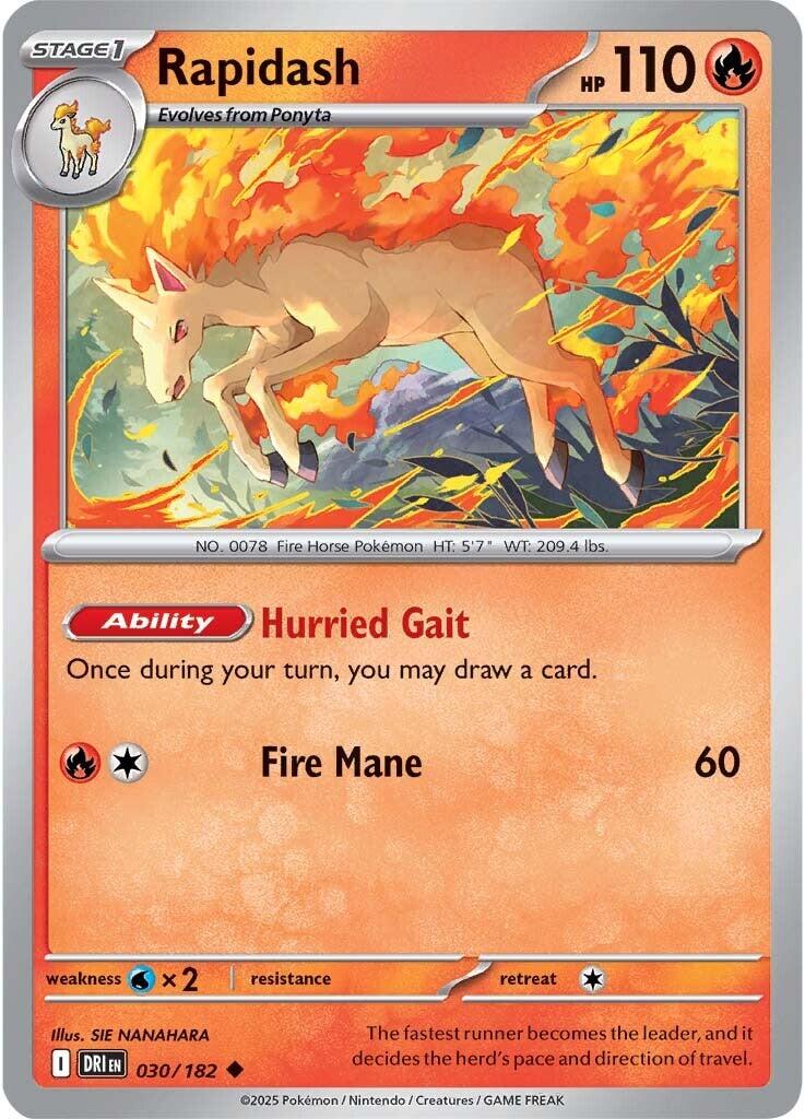 Pokemon: Rapidash - 030/182 card image