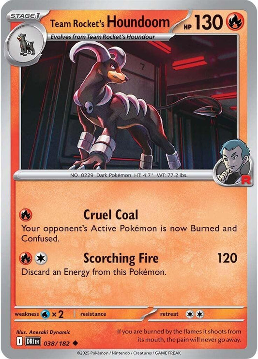 Pokemon: Team Rocket's Houndoom - 038/182 card image