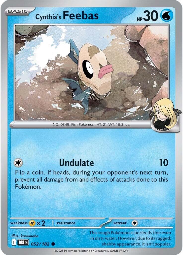 Pokemon: Cynthia's Feebas card image