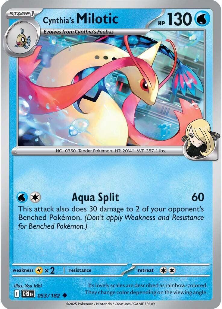 Pokemon: Cynthia's Milotic card image
