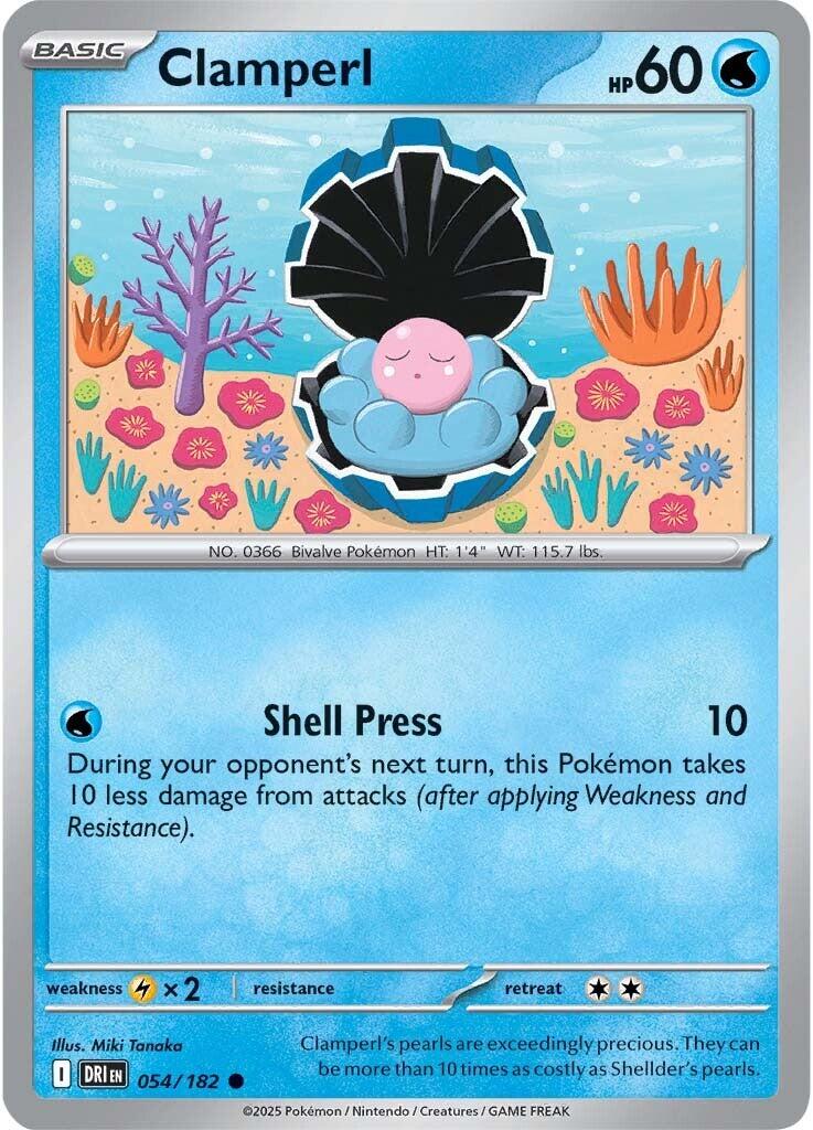 Pokemon: Clamperl - 054/182 card image
