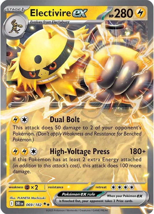 Pokemon: Electivire ex - 069/182 card image