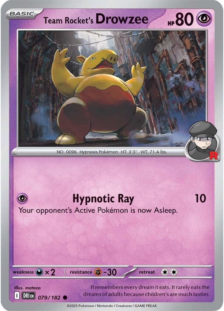 Pokemon: Team Rocket's Drowzee card image
