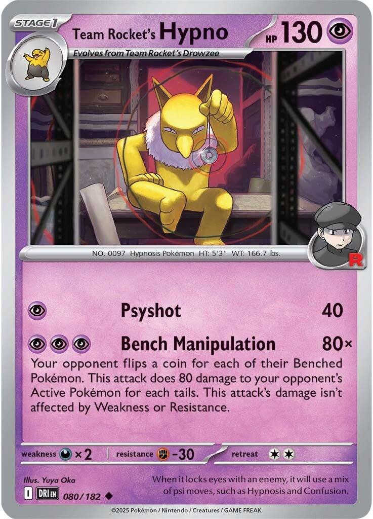 Pokemon: Team Rocket's Hypno card image