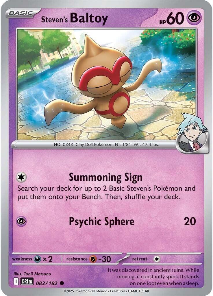 Pokemon: Steven's Baltoy card image