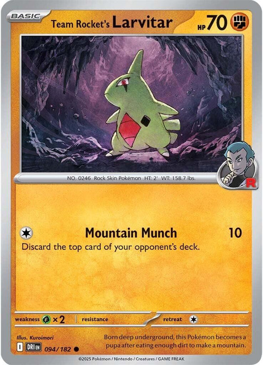 Pokemon: Team Rocket's Larvitar card image