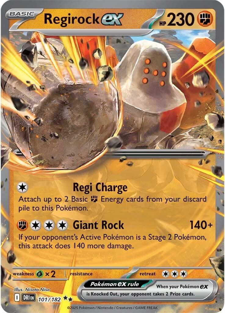 Pokemon: Regirock ex - 101/182 card image