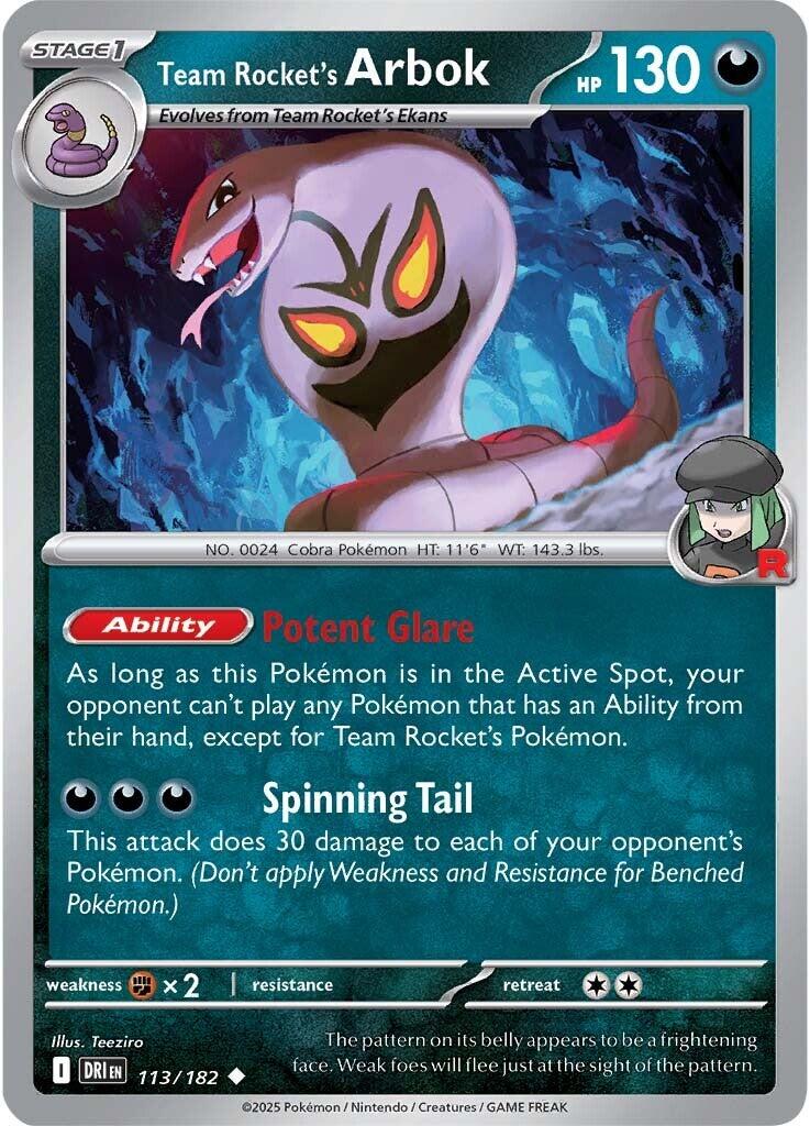 Pokemon: Team Rocket's Arbok card image