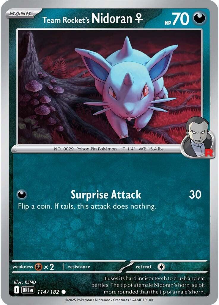 Pokemon: Team Rocket's Nidoran card image
