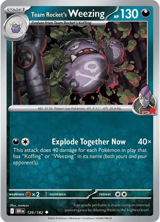 Pokemon: Team Rocket's Weezing - 126/182 card image