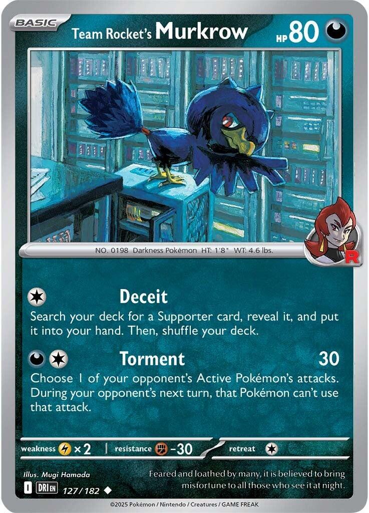 Pokemon: Team Rocket's Murkrow - 127/182 card image