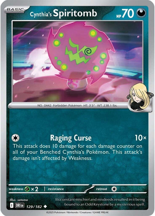 Pokemon: Cynthia's Spiritomb card image