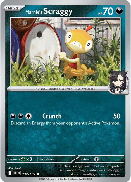 Pokemon: Marnie's Scraggy card image