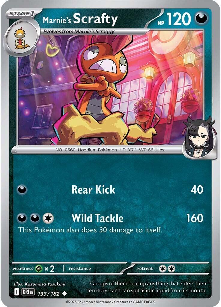 Pokemon: Marnie's Scrafty card image