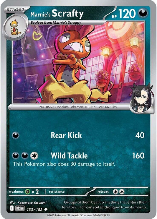 Pokemon: Marnie's Scrafty card image