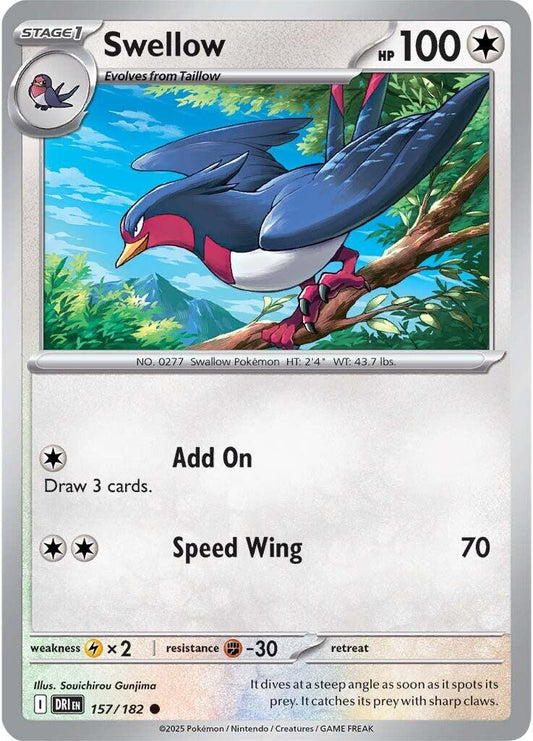 Pokemon: Swellow card image