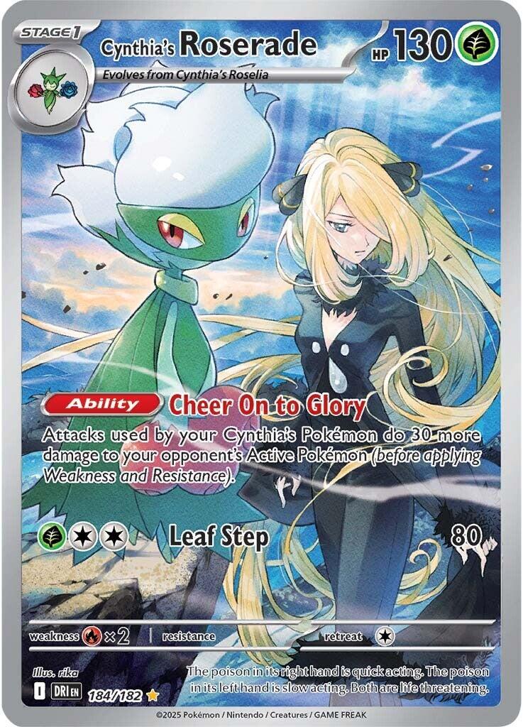 Pokemon: Cynthia's Roserade - 184/182 card image