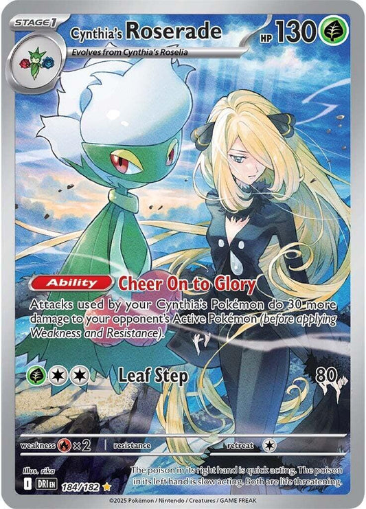 Pokemon: Cynthia's Roserade - 184/182 card image